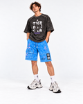 Bermuda Prosess Blue THEMENCIA vista frontal en modelo masculino