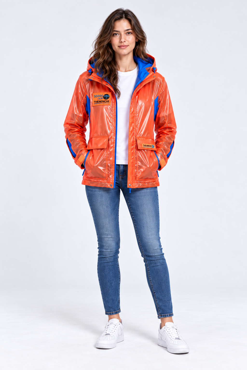 Jacket Flat Orange THEMENCIA unisex - mujer