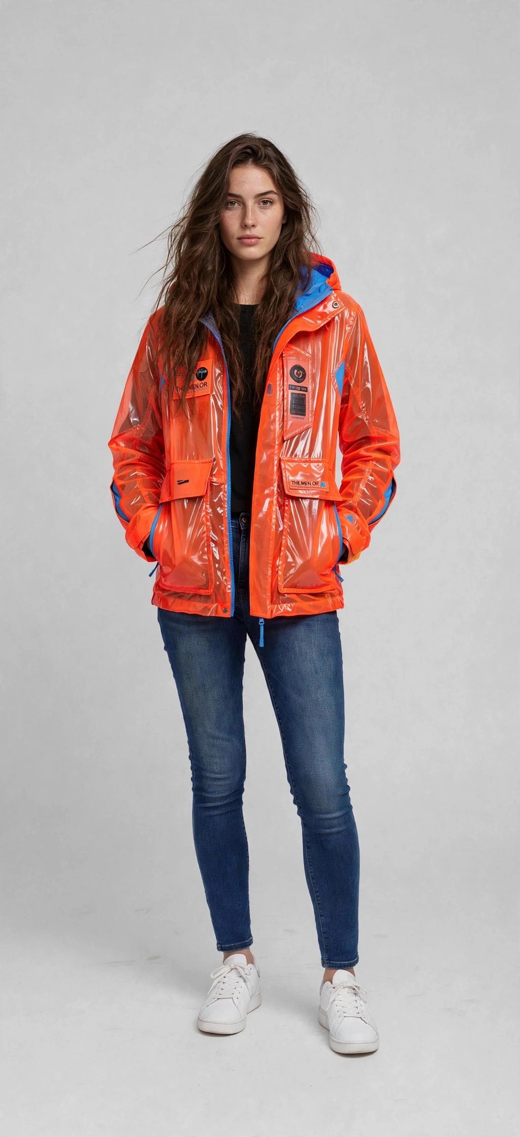Jacket Flat Orange THEMENCIA unisex - mujer