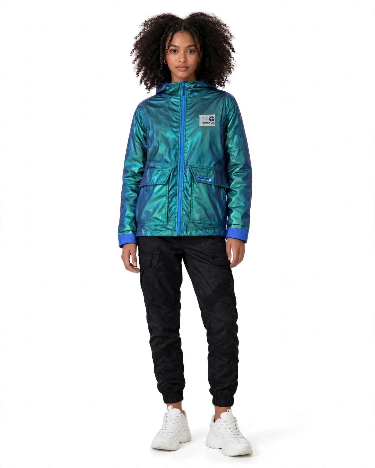 Jacket Flat Aurora Azul THEMENCIA - mujer