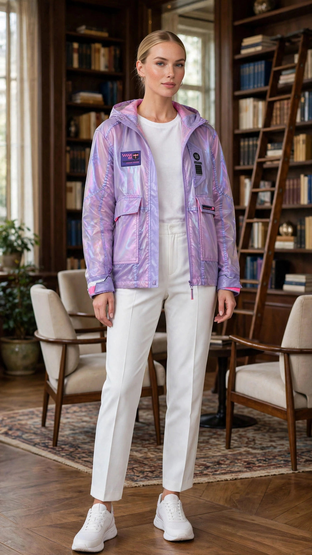 Jacket Flat Lila THEMENCIA mujer