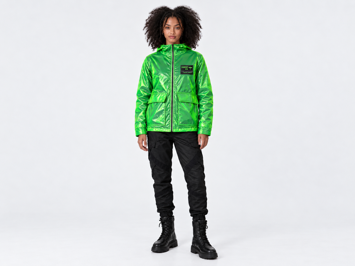 Jacket Flat Verde THEMENCIA - mujer