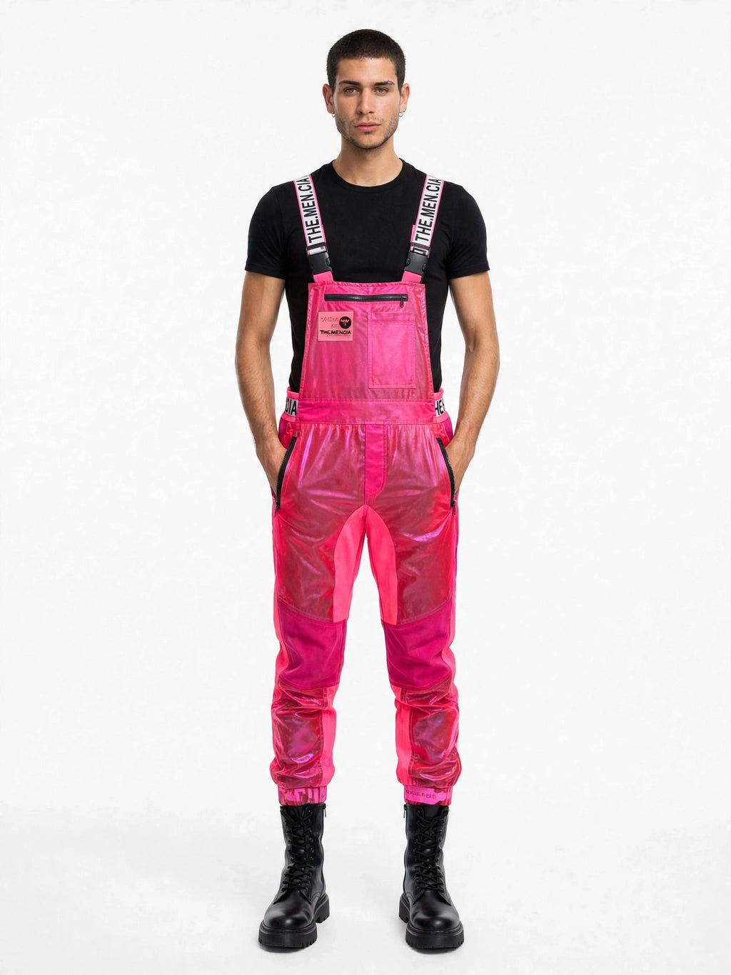 Overol Electric Rosa THEMENCIA, hombre de frente