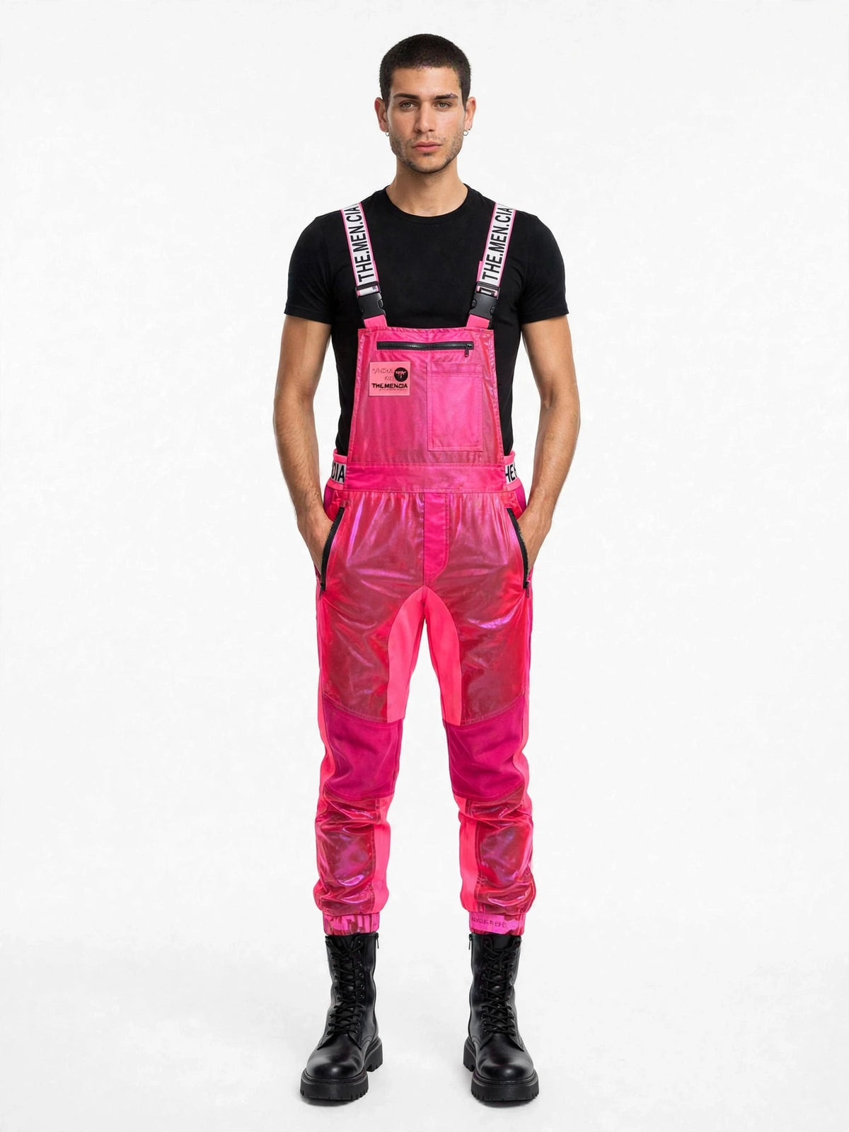 Overol Electric Rosa THEMENCIA, hombre de frente
